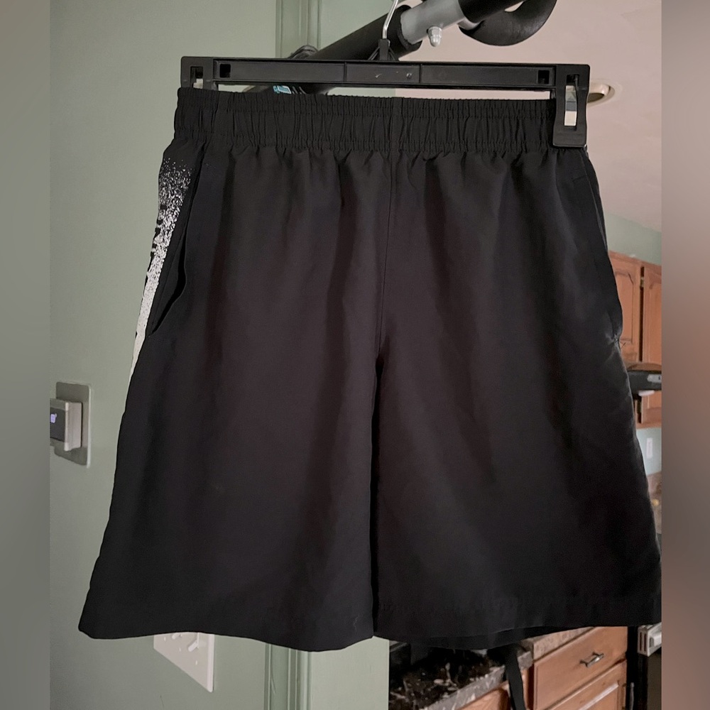 Black UA dri fit boys shorts